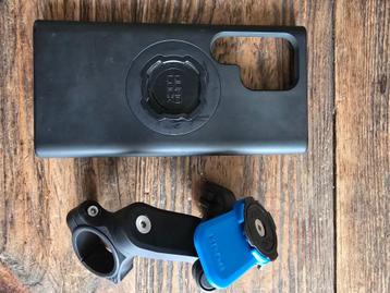 Quad Lock motorfiets incl demper + hoesje s24 ultra, Enlèvement ou Envoi, Comme neuf, Moteur