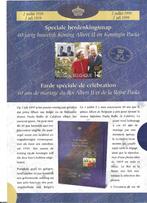 Herdenkingsmap 40 jaar Huwelijk AlbertII en Koningin Paola, Postzegels en Munten, Postzegels | Europa | België, Met stempel, Gestempeld