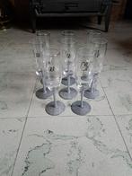 Set 8 cava/champagne glazen met glitters, Verzamelen, Glas en Drinkglazen, Ophalen, Zo goed als nieuw