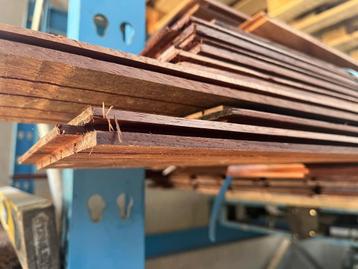 Nieuwe hardhouten klikplanken 15mm dik padouk beschikbaar voor biedingen