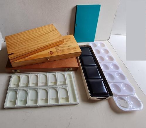 6 aquareldozen voor napjes etc. ongevuld & mengers SALE, Hobby en Vrije tijd, Tekenen, Zo goed als nieuw, Overige typen, Ophalen of Verzenden