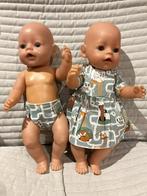 381. Babyborn: Nieuw groen jurkje met bijhorend pampertje, Ophalen of Verzenden, Nieuw, Babypop
