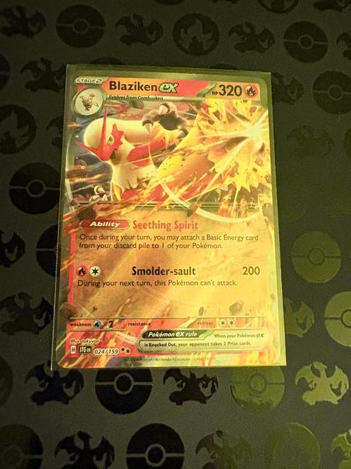 Pokemon Blaziken EX 024, Hobby en Vrije tijd, Verzamelkaartspellen | Pokémon, Nieuw, Ophalen of Verzenden