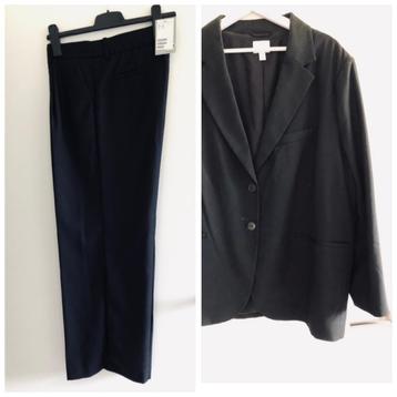  Ensemble Blazer pantalon noir H&M T44 neuf 