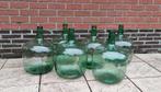 Mandflessen 20L en 5L, Huis en Inrichting, Ophalen, Gebruikt, Groen, Glas
