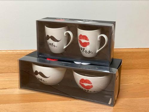 Mr. & Mrs. mokken en kommen, Huis en Inrichting, Keuken | Servies, Ophalen of Verzenden