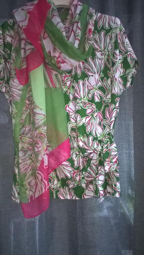 TSHIRT& SJAAL gerry weber, Kleding | Dames, T-shirts, Nieuw, Maat 38/40 (M), Overige kleuren, Korte mouw, Verzenden
