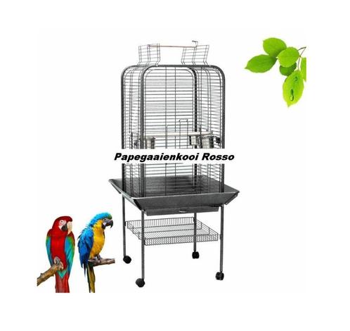 Papegaaienkooi Rosso - Vogelkooi met wielen - 59x59x150 CM, Dieren en Toebehoren, Vogels | Hokken en Kooien, Nieuw, Vogelkooi