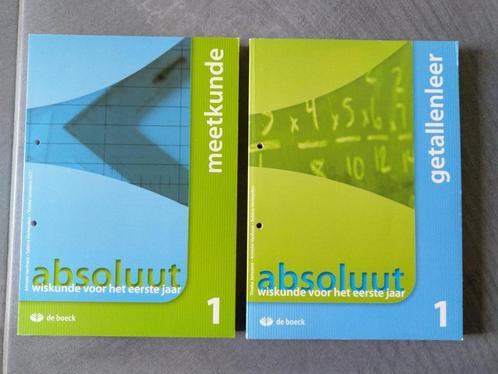 Boeken wiskunde 'Absoluut' voor jaar 1 secundair, Livres, Livres d'étude & Cours, Neuf, Autres niveaux, Enlèvement