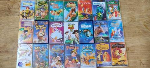 Verzameling Video's (Nederlands-, Engels- en Franstalig) 46x, Cd's en Dvd's, VHS | Kinderen en Jeugd, Gebruikt, Tekenfilms en Animatie