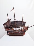 Antiek houten modelschip Duits karveel/kraak Köln, Antiek en Kunst, Curiosa en Brocante, Ophalen of Verzenden