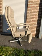 Durlet Dayton Relax beige Medi monomove, verstelb kopsteun, Ophalen of Verzenden, Leer, Natuzzi rolf benz hukla himolla stressless conform xooon