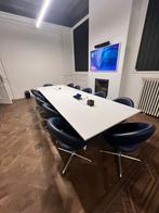 Complete High-End vergaderset  witte Tafel+ 12 designstoelen, Vergader- of Presentatieruimte, Ophalen, Gebruikt, Tafel