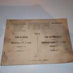 onderdelen lijst militaire aanhangwagens nivelles z 091/090, Ophalen of Verzenden
