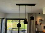 Industriële hanglamp – 3 bollen – goud/zwart – Juntoo, Ophalen, Zo goed als nieuw, Metaal, Industrieel