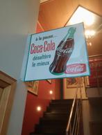 Dubbelzijdig zeldzaam bord Coca-Cola mint staat, Ophalen