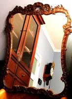 Mooie spiegel met kader in hout, Rectangulaire, 50 à 100 cm, Enlèvement, Moins de 100 cm