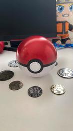 Pokémon bal met 15 kanto munten (grote & kleine), Ophalen, Zo goed als nieuw