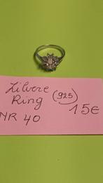 Zilvere ring nr 40 zie ook andere foto's voor nr, Handtassen en Accessoires, Ophalen of Verzenden, Zo goed als nieuw