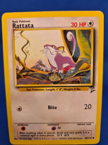 Rattata 89/130 - Base Set 2 beschikbaar voor biedingen