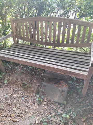 Teak hardhouten tuinbank   beschikbaar voor biedingen