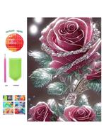 Roses à peindre au diamant 50x40cm (carrées), Envoi, Neuf, Autres types
