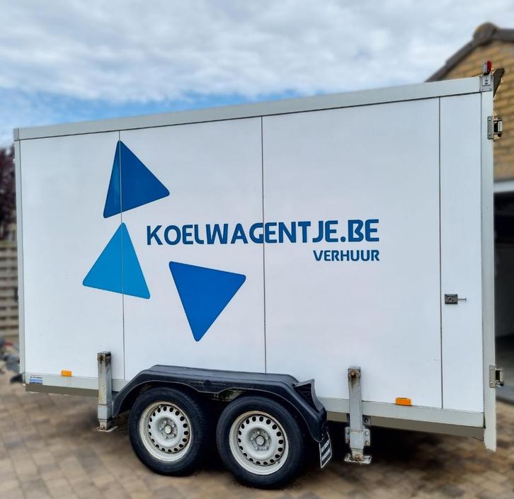 Humbauer gekoelde aanhangwagen 12m³ dubbelas BE, Auto diversen, Aanhangers en Bagagewagens, Gebruikt, Ophalen