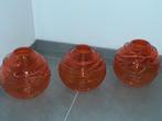 3 ronde vazen, Maison & Meubles, Accessoires pour la Maison | Vases, Utilisé, Moins de 50 cm, Enlèvement ou Envoi, Orange