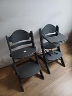 2x Geuther kinderstoelen (trip trap) donkergrijs, Kinderen en Baby's, Kinderstoelen, Ophalen, Zo goed als nieuw