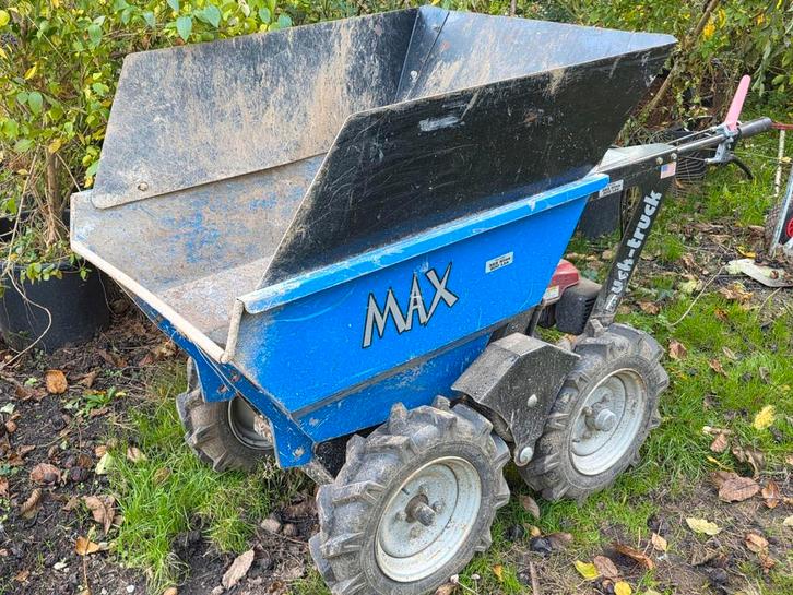 Minidumper Muck Truck 'Max' met accessoires, Tuin en Terras, Kruiwagens, Zo goed als nieuw, Ophalen