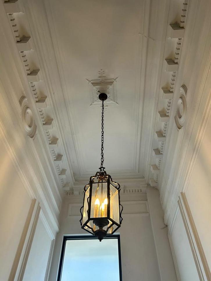 Antieke lamp, Maison & Meubles, Lampes | Lustres, Comme neuf, Métal, Enlèvement