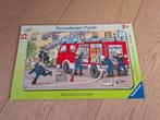 Ravensburger Puzzel Brandweerwagen, Ophalen, 10 tot 50 stukjes, Zo goed als nieuw, 2 tot 4 jaar