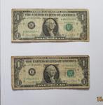 2 oude One Dollar geldbriefjes -The United States of America, Los biljet, Ophalen of Verzenden, Noord-Amerika