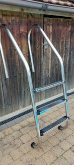 Zwembadladder inox, Tuin en Terras, Zwembad-toebehoren, Ophalen, Gebruikt, Ladder