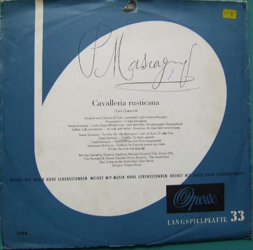 Cavalleria rusticana, CD & DVD, Vinyles | Classique, Comme neuf, Romantique, Opéra ou Opérette, 12 pouces, Enlèvement ou Envoi
