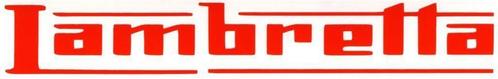 Lambretta sticker #2, Motoren, Accessoires | Stickers, Verzenden