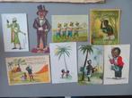lot 8 oude Trading Post Cards Black Americana, Enlèvement ou Envoi, Comme neuf, Étranger, Gravure