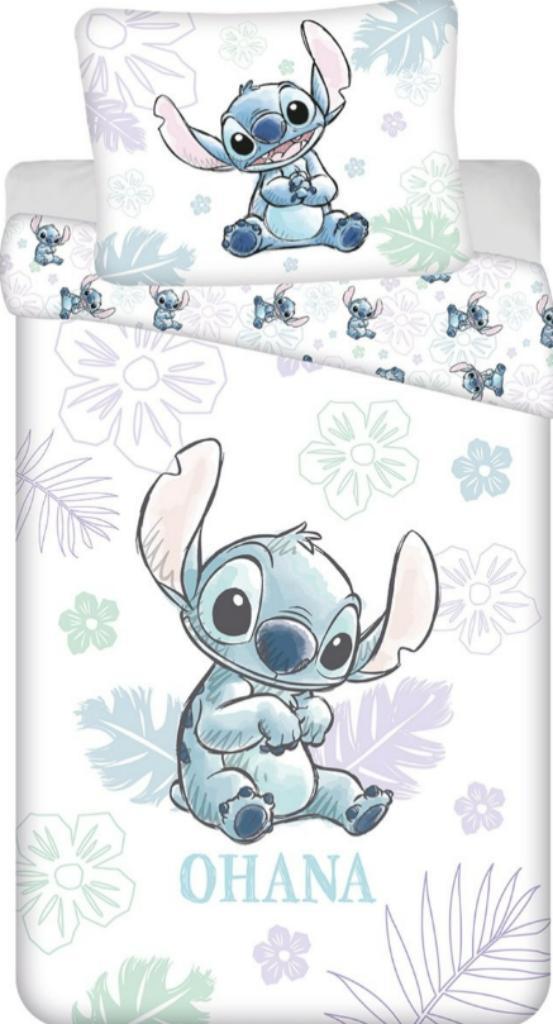 Stitch eenpersoons Dekbedovertrek Ohana 140 x 200 - Disney, Kinderen en Baby's, Kinderkamer | Beddengoed, Nieuw, Dekbedovertrek
