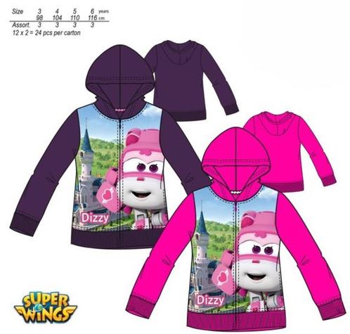 Nieuwe Disney Superwings sweatshirt (zipper) met kap meisjes, Kinderen en Baby's, Kinderkleding | Overige, Nieuw, Meisje, Verzenden