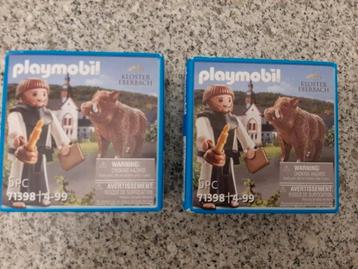 2 Pater Eberbach monnik met everzwijn Playmobil  beschikbaar voor biedingen