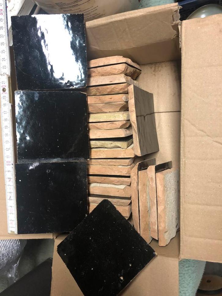 Kelderopruim vintage terra cotta wandtegels, Bricolage & Construction, Dalles & Carrelages, Comme neuf, Carrelage mural, Enlèvement