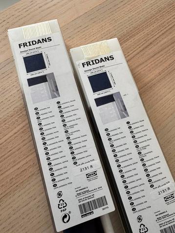 2 IKEA FRIDANS rolgordijn L:105 H:195 donkerblauw  beschikbaar voor biedingen