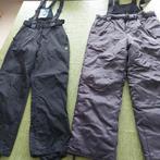 Zwarte skibroek met bretels voor dames (M) en heren (XL), Kleding | Heren, Wintersportkleding, Broek, Maat 56/58 (XL), Zo goed als nieuw