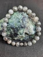 Labradoriet natuurstenen armband, Overige materialen, Verzenden, Nieuw, Grijs
