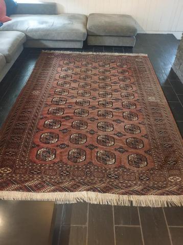 Tapis persan - Chocolat - Ghom, 200 cm ou plus, Comme neuf, Enlèvement, 100 à 150 cm