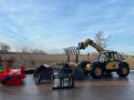 Télescopique CAT TH330B + Melangeuse Devos agri, Ophalen, Weidebouw