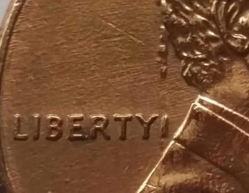 USA 1 Cent -VERY SIGNIFICANT DAMAGE-extra “i” in LIBERTY beschikbaar voor biedingen