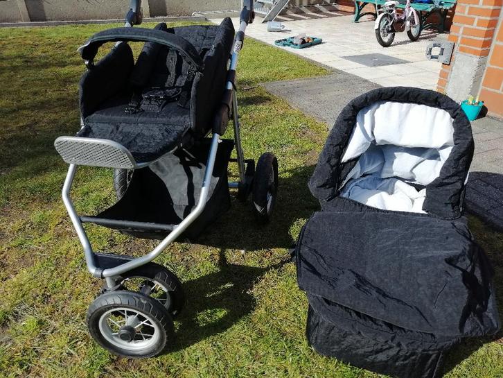kinderwagen 2 in 1, Kinderen en Baby's, Kinderwagens en Combinaties, Kinderwagen, Overige merken, Luchtbanden, Met reiswieg, Verstelbare duwstang
