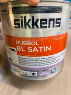 Sikkens rubbol BL satijn lichtgrijze lak voor buiten 2l, Ophalen of Verzenden, Nieuw, Acrylverf
