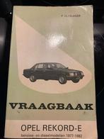 Vraagbaak OPEL REKORD-E Benzine & Diesel 1977-1982, Ophalen of Verzenden